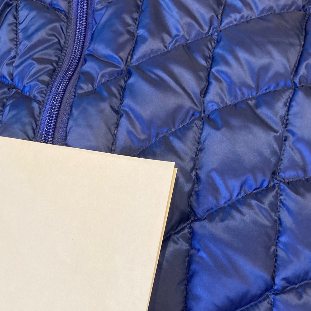 Women Lane Bryant purple blue hooded down puffer coat size 22/24 - Picture 9 of 10